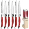 Image de Tradition - Bloc 6 couteaux steak Rouge