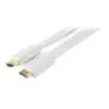 Image de Cable hdmi plat blanc- 3m