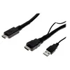 Image de exertis Connect - High speed - câble HDMI avec Ethernet - HDMI mâle pour HDMI mâle - 10 m - noir - support pour 4K60Hz, puce d'amplification active