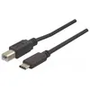 Image de Câble USB2.0 B/C noir 1m