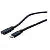 Image de generic - Câble d'extension USB - USB-C (M) pour USB-C (F) - USB 3.1 Gen1 - 1 m - noir