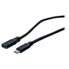 Image de exertis Connect - Câble d'extension USB - 24 pin USB-C (M) pour 24 pin USB-C (F) - USB 3.1 Gen1 - 2 m - noir