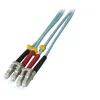 Image de generic - Cordon de raccordement - LC/UPC multimode pour LC/UPC multimode - 5 m - fibre optique - duplex - 50 / 125 microns - OM3 - sans halogène - aqua