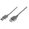 Image de generic - Rallonge de câble USB - USB (M) pour USB (F) - USB 2.0 - 1.8 m - gris