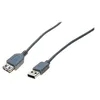 Image de exertis Connect - Rallonge de câble USB - USB (M) pour USB (F) - USB 2.0 - 40 cm - gris