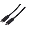 Image de exertis Connect - Câble USB - 24 pin USB-C (M) pour 24 pin USB-C (M) - USB 3.2 Gen 2 - 1 m - débit de transfert de données jusqu'à 10 Gbps - noir