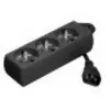 Image de Multiprise onduleur 3 prises / cordon IEC C14 noire - 4,0 m