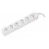 Image de DEXLAN Multiprise 6 prises sans interrupteur blanche - 1,5 m