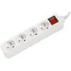 Image de Multiprise 4 Prises Blanche + Interrupteur - 0,8m
