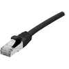 Image de exertis Connect - Cordon de raccordement - RJ-45 (M) pour RJ-45 (M) - 1 m - S/FTP - CAT 6a - moulé, extérieur, sans crochet - noir