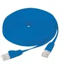 Image de exertis Connect - Cordon de raccordement - RJ-45 (M) pour RJ-45 (M) - 10 m - paire torsadée écrantée (F/UTP) - CAT 6 - sans crochet, plat - bleu