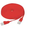 Image de exertis Connect - Cordon de raccordement - RJ-45 (M) pour RJ-45 (M) - 50 cm - U / FTP (Paire torsadée blindée) - CAT 6 - intérieur, sans crochet, plat - rouge