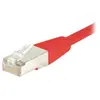 Image de CORDON RJ45 patch SSTP CAT 6 Croisé Rouge - 2 M