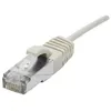 Image de Dexlan - Cordon de raccordement - RJ-45 (M) pour RJ-45 (M) - 30 cm - 4.8 mm - SFTP - CAT 6a - sans halogène, sans crochet - gris
