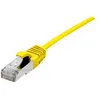 Image de Dexlan - Cordon de raccordement - RJ-45 (M) pour RJ-45 (M) - 5 m - 4.8 mm - SFTP - CAT 6a - sans halogène, sans crochet - jaune