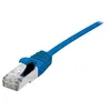 Image de Dexlan - Cordon de raccordement - RJ-45 (M) pour RJ-45 (M) - 2 m - 4.8 mm - SFTP - CAT 6a - sans halogène, sans crochet - bleu