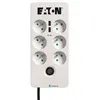 Image de Multiprise/Parafoudre - EATON Protection Box 6 Tel USB FR - PB6TUF - 6 prises FR + 1 prise tel/RJ + 2 ports USB - Blanc & Noir