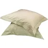 Image de Lot 2 Taies D'oreiller Unie Percale EASY CARE 80 fils/cm² SENSEI SOFT Ficelle 50x70