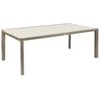Image de Table De Jardin Extensible En Alu Luzane Argile/CafÃ©, Rallonge Relevable - 12 Places - HespÃ©ride
