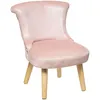 Image de Atmosphera Fauteuil Crapaud Pour Enfant Effet Velours - Rose