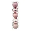 Image de DÃ©co de sapin Lot de 5 Boules de NoÃ«l D 5 cm - Rose