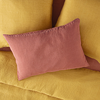 Image de Taie D'oreiller En 100% Lin Terracotta 50x70 Cm
