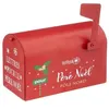 Image de Atmosphera Créateur d'intérieur - Boîte aux Lettres Déco Soir de Noël 20cm Rouge