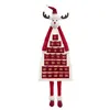Image de Calendrier de l'Avent Mural Renne 99cm Rouge