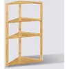Image de Etagère D'angle En Bambou "Lab'n Modul" - Beige - L 36,6 X P 33,5 X H 80 Cm