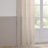 Image de Atmosphera Rideau Voilage 100% Lin Bourdon Noir