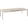 Image de Table De Jardin Extensible Rectangulaire Hesperide Ãvasion En Aluminium Lin Et Argile TraitÃ©