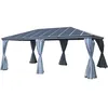 Image de Hesperide Pergola Belize En Aluminium Et Polycarbonate 6 X 3,6 M - Hespéride