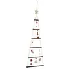 Image de DÃ©co de NoÃ«l Sapin en Bois dÃ©corÃ© Ã  suspendre H 75 cm