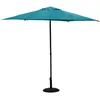 Image de Hesperide Parasol Soya Rond - Bleu Canard