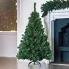 Image de Sapin de noÃ«l avec pommes de pin plastique vert 180 cm