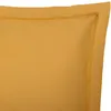 Image de Housse De Coussin En Coton Ocre 50x70cm