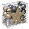 Image de DÃ©co de Sapin de NoÃ«l Kit 44 piÃ¨ces, Boule, Guirlande et Cimier - Multicolore