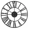Image de Pendule murale en mÃ©tal Vintage Industriel noir D 36,5 cm