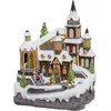 Image de Village de NoÃ«l animÃ© lumineux RiviÃ¨re - Blanc