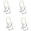 Image de Chaise pliante - Lot de 4 - CrÃ¨me