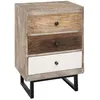 Image de Atmosphera Table De Chevet 3 Tiroir - H.73 Cm - Multicouleur