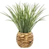 Image de HERBE ARTIFICIELLE POT TRESSÉ 46CM
