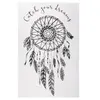 Image de Sticker Déco Attrape-rêves 32x50cm Noir & Blanc
