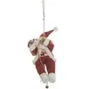 Image de Père Noel Rouge Sur Corde 30 cm