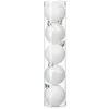 Image de Déco de sapin Lot de 5 Boules de Noël D 5 cm - Blanc