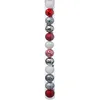 Image de Kit de DÃ©coration pour sapin de NoÃ«l - 12 Boules - Blanc, rouge et argentÃ©