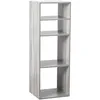Image de Atmosphera Etagère Rectangulaire 4 Cases Mix - H. 100,5 Cm - Gris