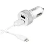Image de PORT - Adaptateur d'alimentation pour voiture - 17 watt - 3.4 A - 2 connecteurs de sortie (USB) - sur le câble : Lightning