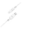 Image de Just Green - Câble Lightning - USB mâle pour Lightning mâle - 1.2 m - blanc