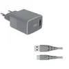 Image de Chargeur secteur Force Power USB A + Câble USB C 1.2m Recycle Gris